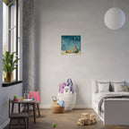 Bears Roasting Marshmallows Canvas Wall Art for Kids - KIDSROOM WALL ART