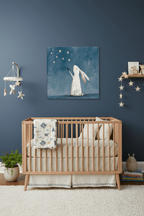 Bunny Reaching for the Stars Canvas Wall Art - KIDSROOM WALL ART