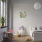 Dancing Flower Fairies Canvas Wall Art for Kids - KIDSROOM WALL ART