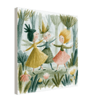 Dancing Flower Fairies Canvas Wall Art for Kids - KIDSROOM WALL ART