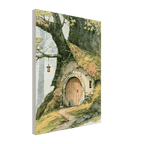 Elven Tree Cottage Canvas Wall Art for Kids - KIDSROOM WALL ART