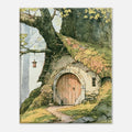 Elven Tree Cottage Canvas Wall Art for Kids - KIDSROOM WALL ART