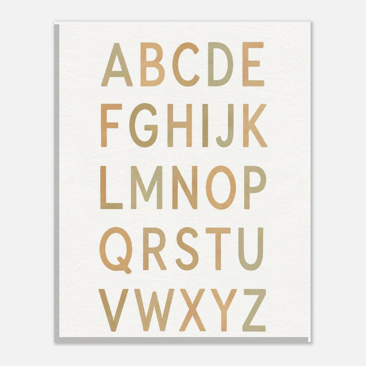 Modern Alphabet Canvas Wall Art - KIDSROOM WALL ART