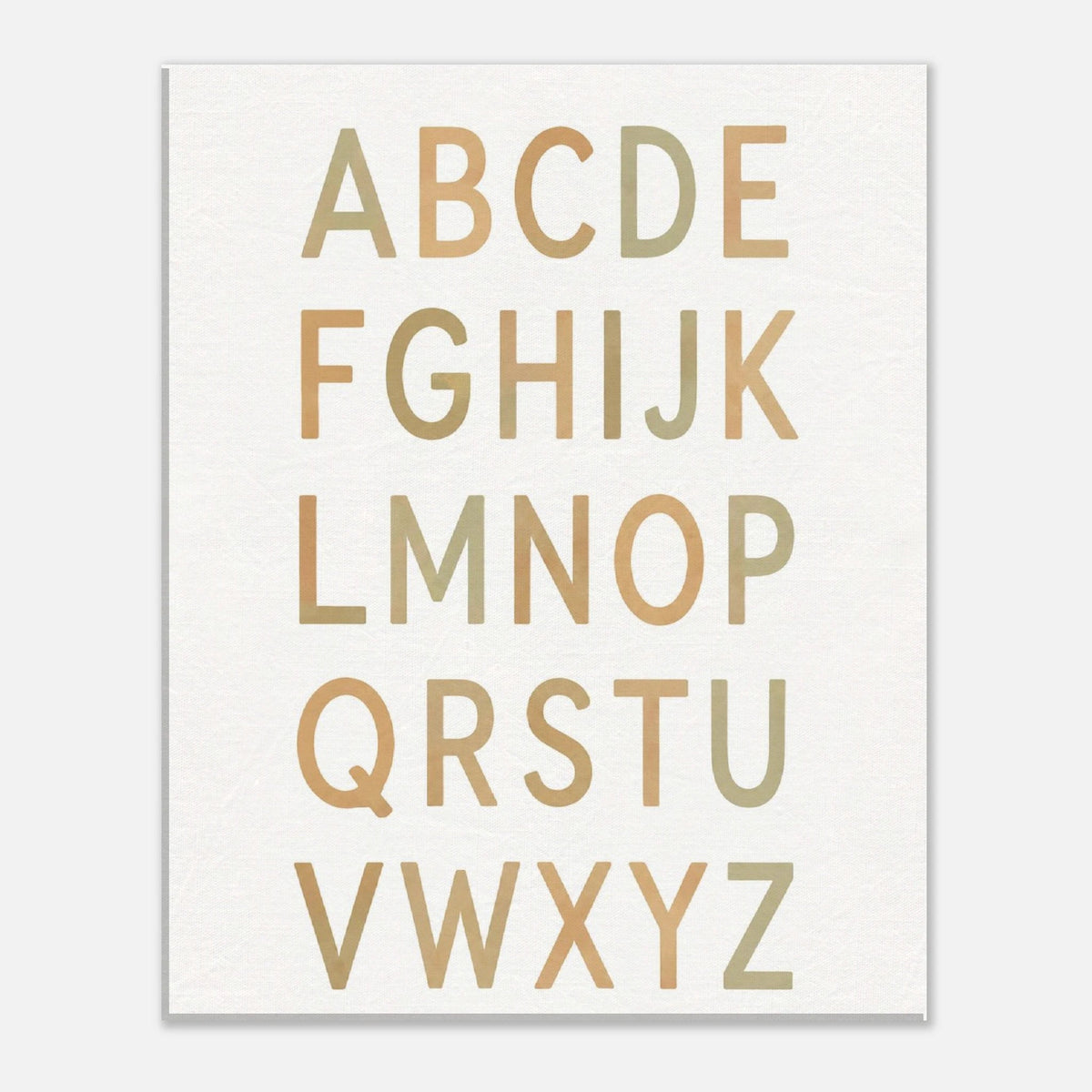 Modern Alphabet Canvas Wall Art - KIDSROOM WALL ART