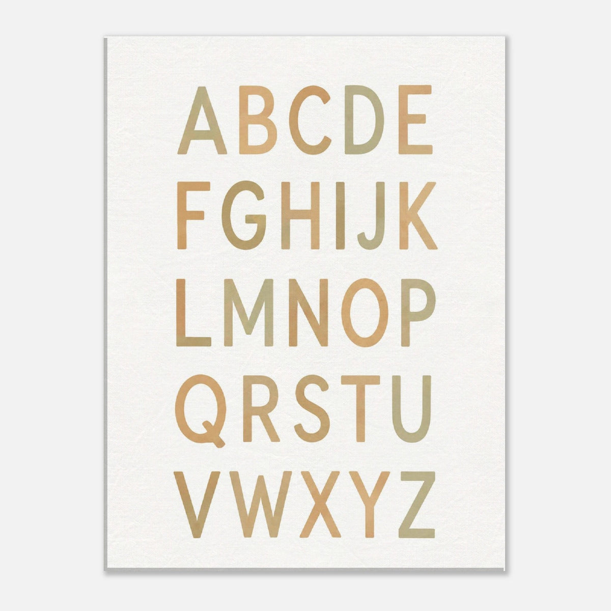 Modern Alphabet Canvas Wall Art - KIDSROOM WALL ART