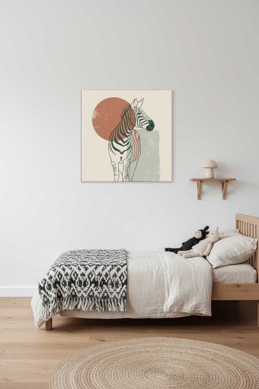 Modern Zebra Children's Room