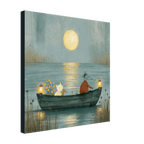 Moonlight Boat Ride Canvas Wall Art for Kids - KIDSROOM WALL ART