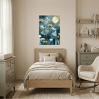 Moonlit Fairies Canvas Wall Art for Kids - KIDSROOM WALL ART