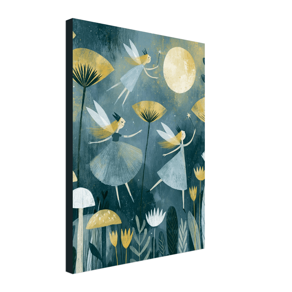 Moonlit Fairies Canvas Wall Art for Kids - KIDSROOM WALL ART