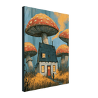 Mushroom Cottage Canvas Wall Art for Kids - KIDSROOM WALL ART