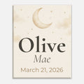 Personalized Baby Name and Birth Date Canvas Wall Art - KIDSROOM WALL ART