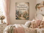 Personalized Enchanted Garden Wall Art for Kids - KIDSROOM WALL ART