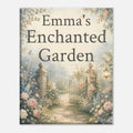 Personalized Enchanted Garden Wall Art for Kids - KIDSROOM WALL ART