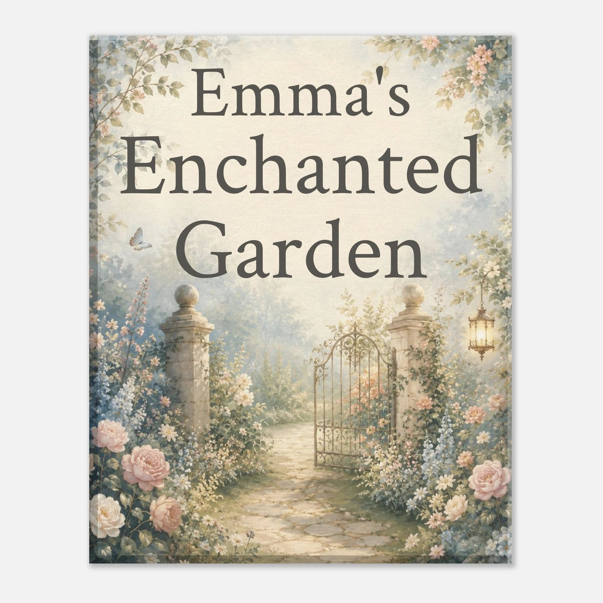 Personalized Enchanted Garden Wall Art for Kids - KIDSROOM WALL ART