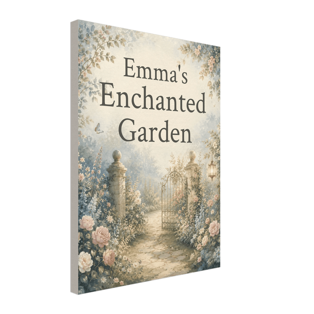 Personalized Enchanted Garden Wall Art for Kids - KIDSROOM WALL ART