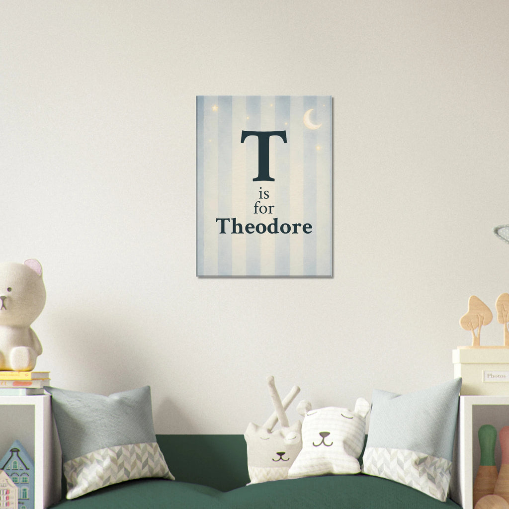 Personalized Initial and Name Wall Art for Kids - KIDSROOM WALL ART