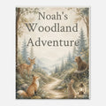 Personalized Woodland Adventure Wall Art for Kids - KIDSROOM WALL ART