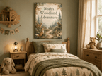 Personalized Woodland Adventure Wall Art for Kids - KIDSROOM WALL ART