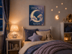 Pisces Personalized Zodiac Wall Art for Kids - KIDSROOM WALL ART