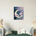 Pisces Personalized Zodiac Wall Art for Kids - KIDSROOM WALL ART