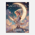 Sagittarius Personalized Zodiac Wall Art for Kids - KIDSROOM WALL ART