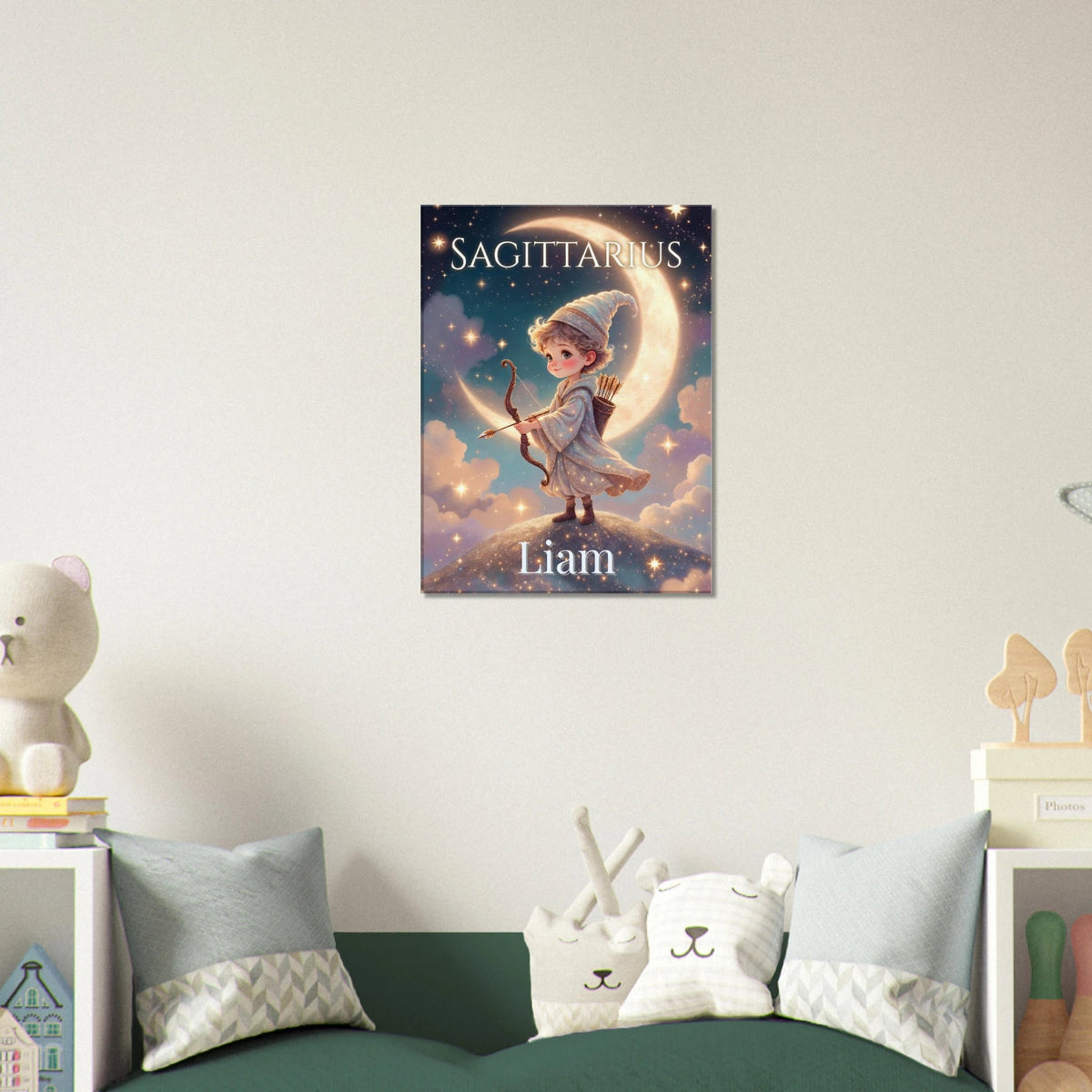 Sagittarius Personalized Zodiac Wall Art for Kids - KIDSROOM WALL ART