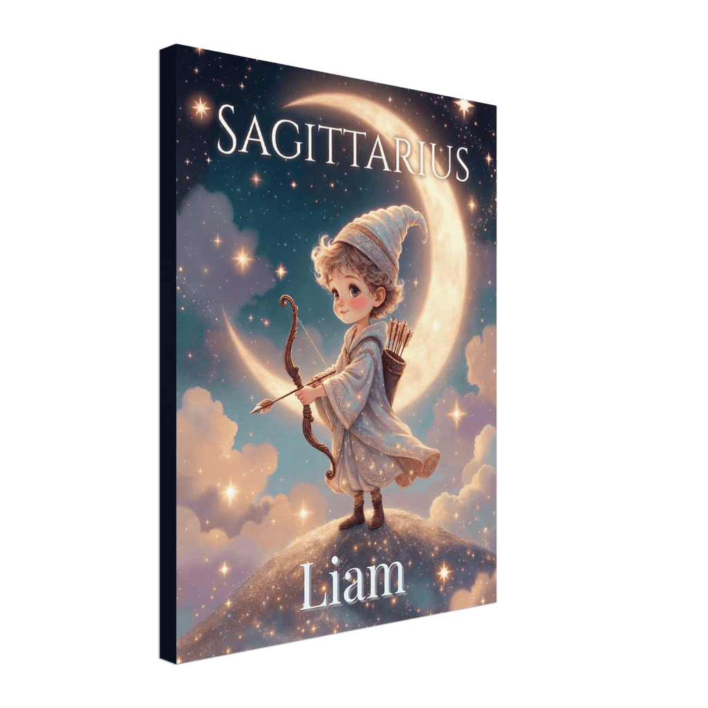 Sagittarius Personalized Zodiac Wall Art for Kids - KIDSROOM WALL ART