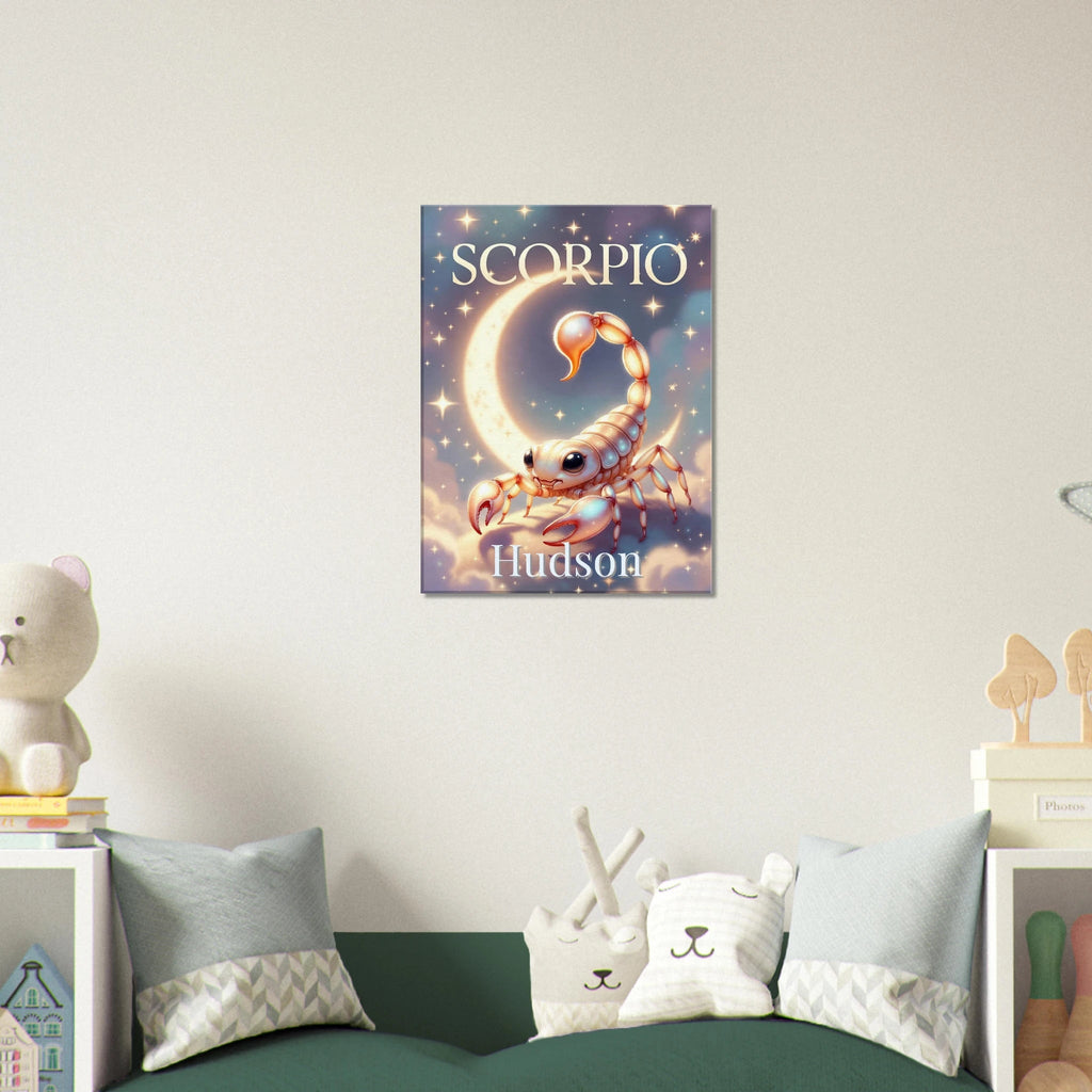 Scorpio Personalized Zodiac Wall Art for Kids - KIDSROOM WALL ART