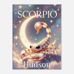 Scorpio Personalized Zodiac Wall Art for Kids - KIDSROOM WALL ART