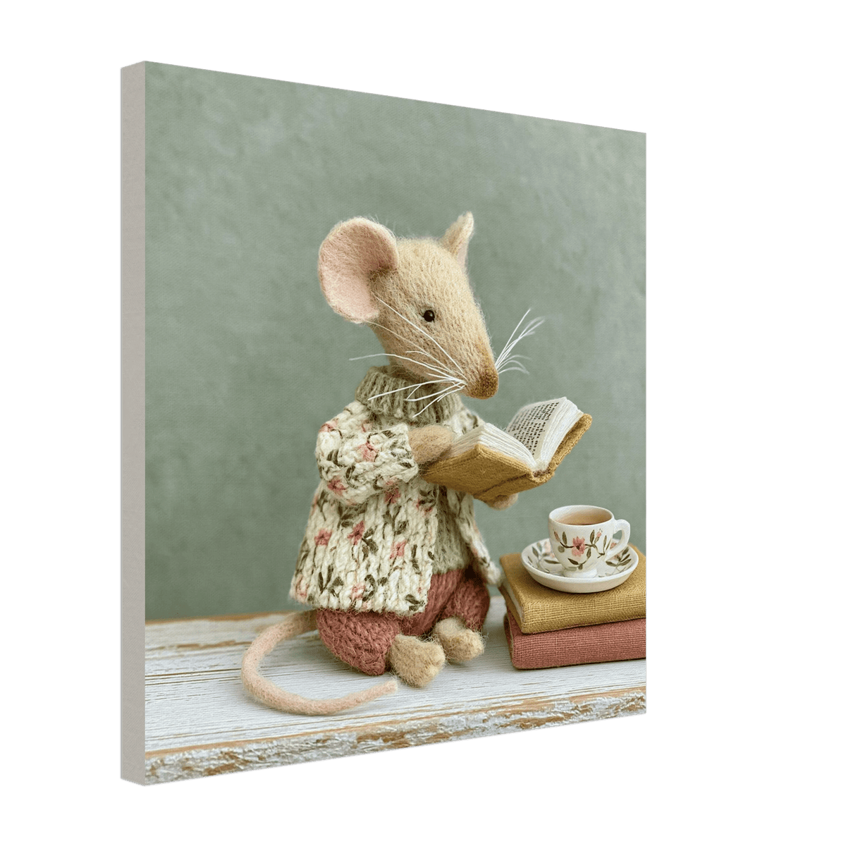 Storybook Mouse Canvas Wall Art for Kids - KIDSROOM WALL ART