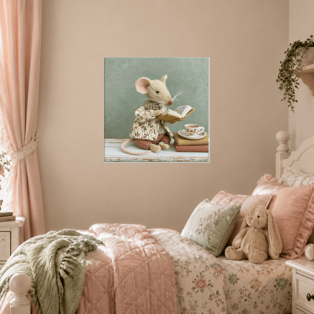 Storybook Mouse Canvas Wall Art for Kids - KIDSROOM WALL ART