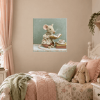 Storybook Mouse Canvas Wall Art for Kids - KIDSROOM WALL ART