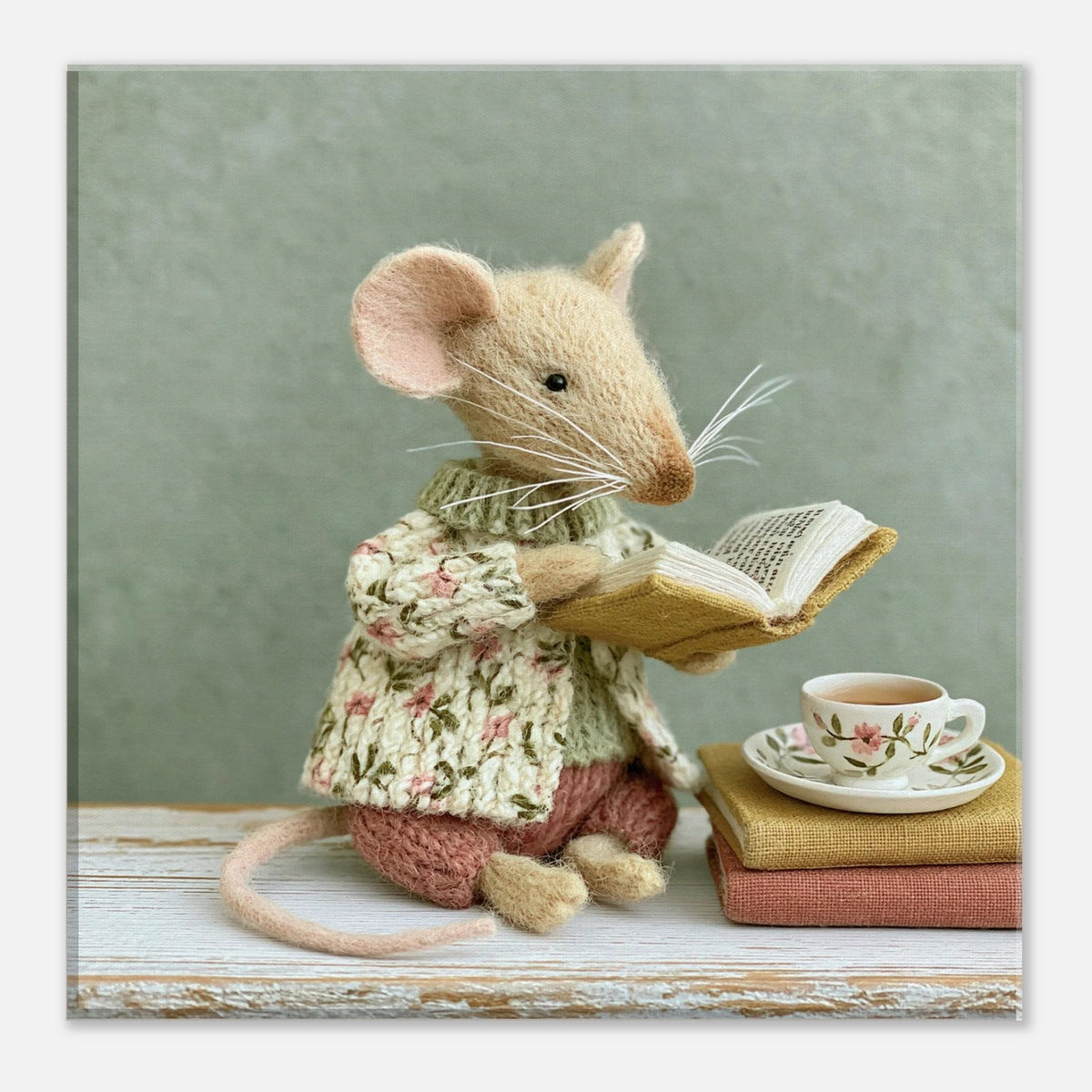 Storybook Mouse Canvas Wall Art for Kids - KIDSROOM WALL ART