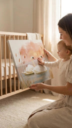 Swan Nursery Canvas Wall Art - KIDSROOM WALL ART