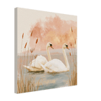 Swan Nursery Canvas Wall Art - KIDSROOM WALL ART