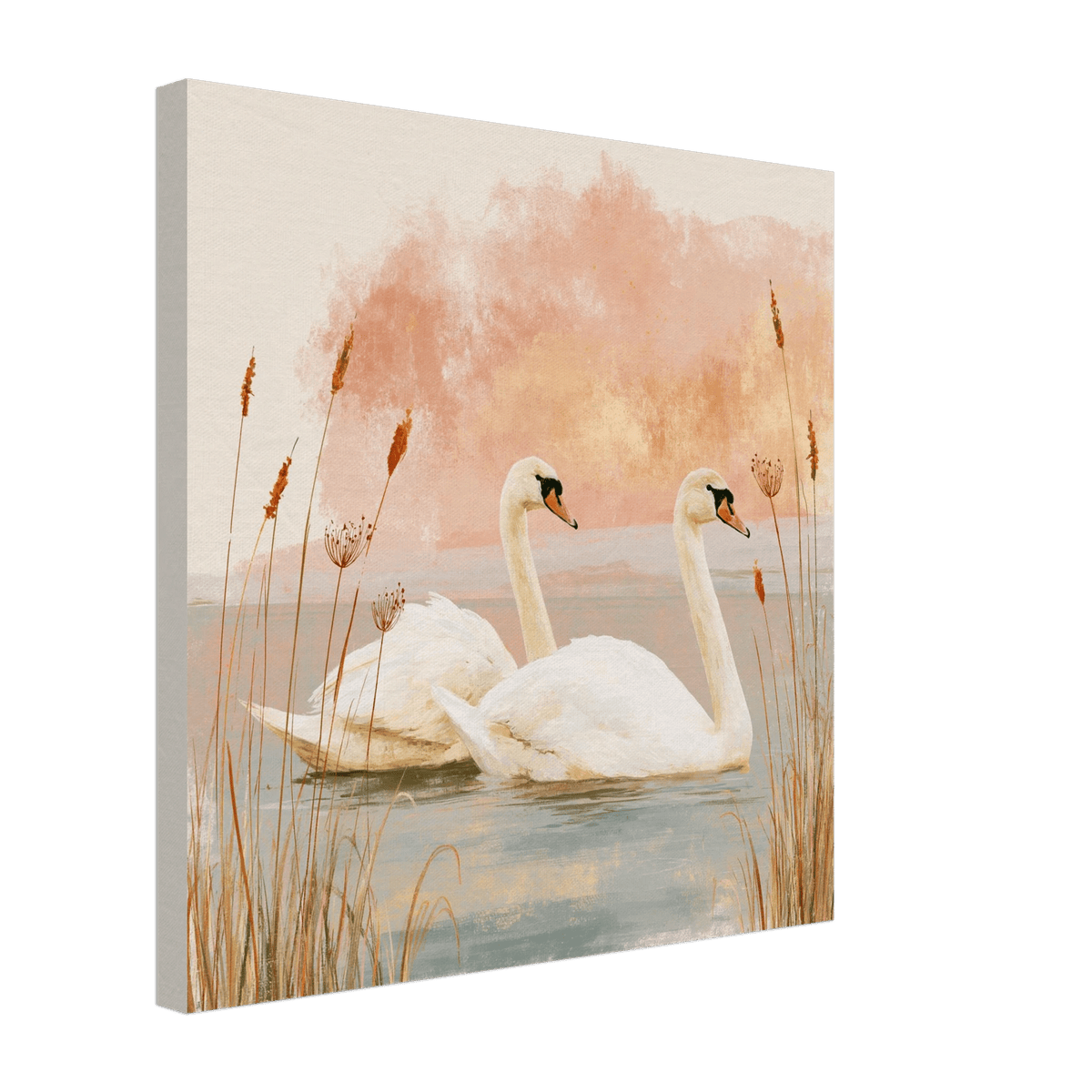 Swan Nursery Canvas Wall Art - KIDSROOM WALL ART