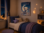 Taurus Personalized Zodiac Wall Art for Kids - KIDSROOM WALL ART