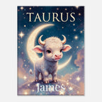 Taurus Personalized Zodiac Wall Art for Kids - KIDSROOM WALL ART