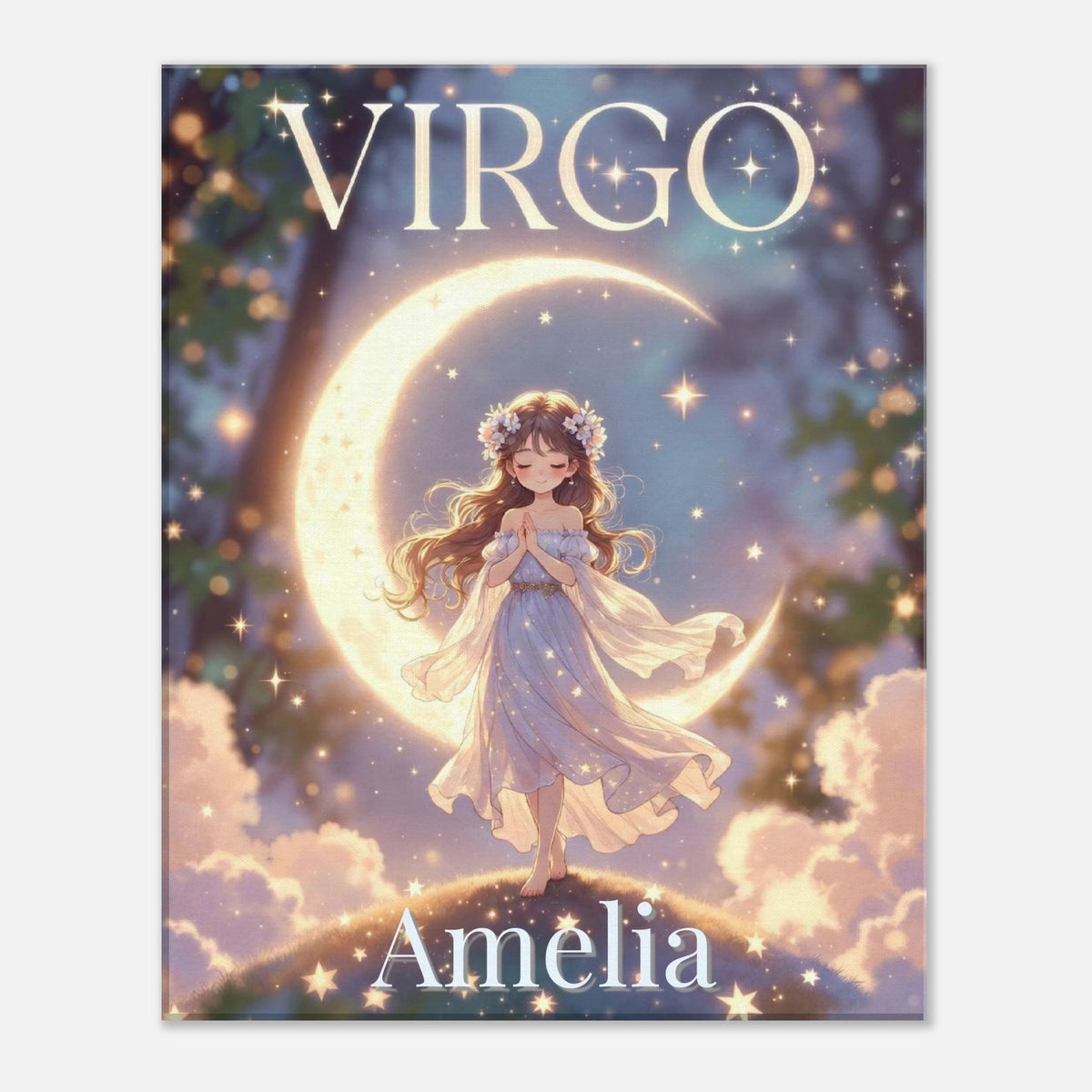 Virgo Personalized Zodiac Wall Art for Kids - KIDSROOM WALL ART