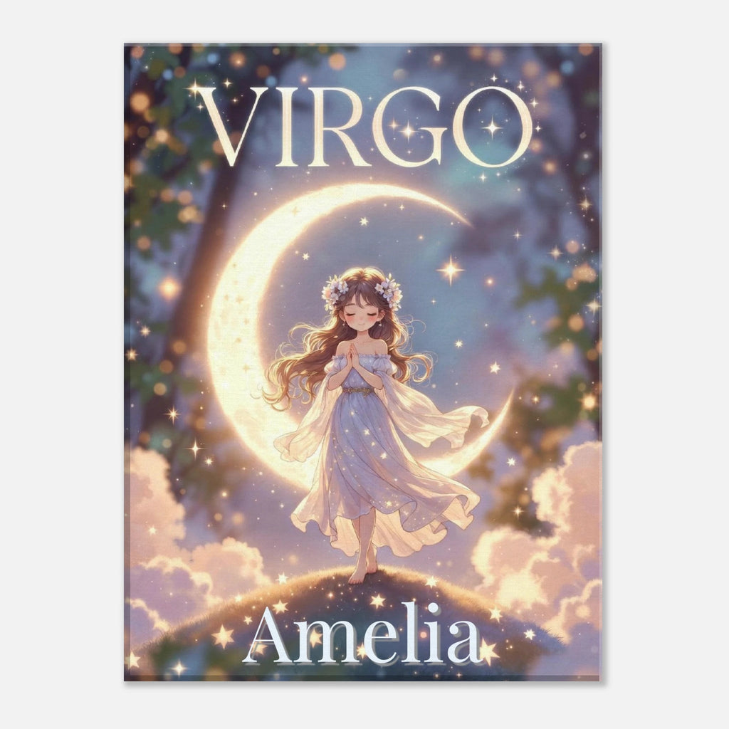 Virgo Personalized Zodiac Wall Art for Kids - KIDSROOM WALL ART