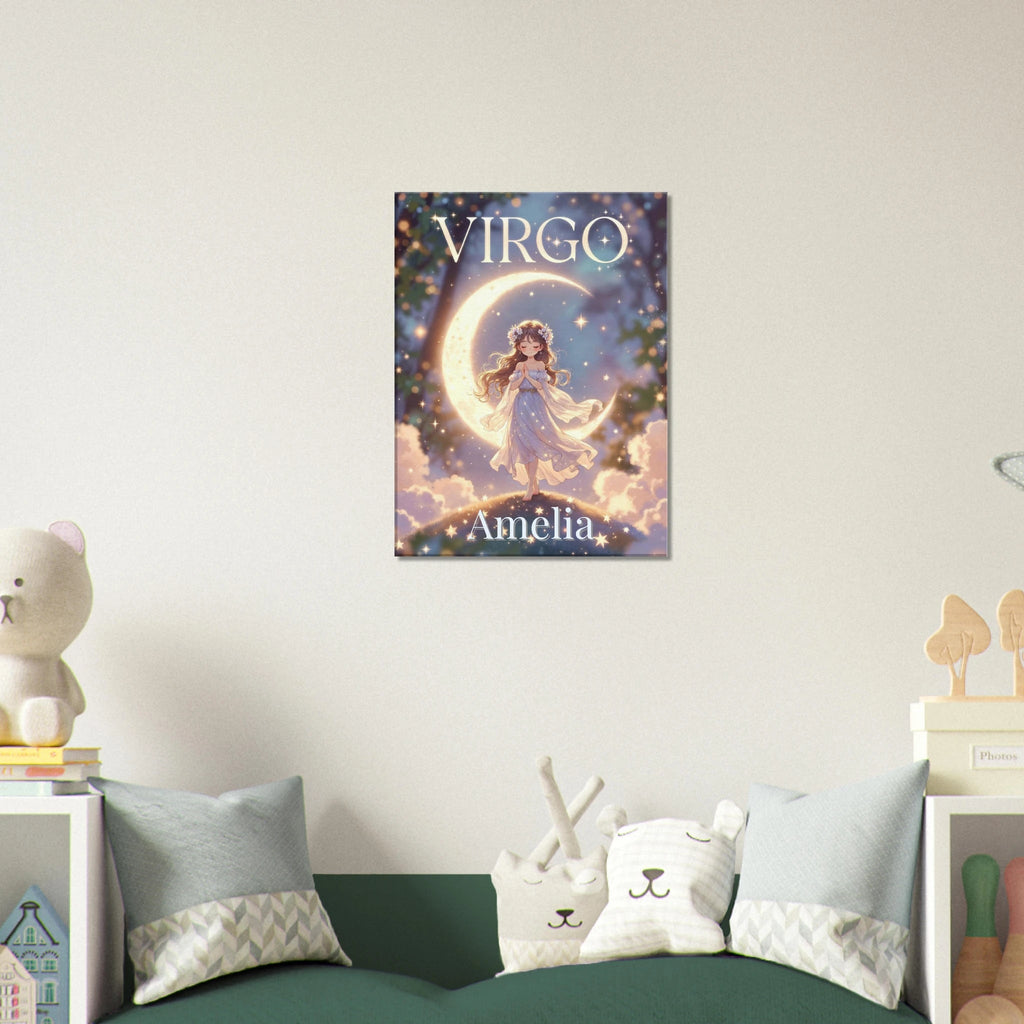 Virgo Personalized Zodiac Wall Art for Kids - KIDSROOM WALL ART