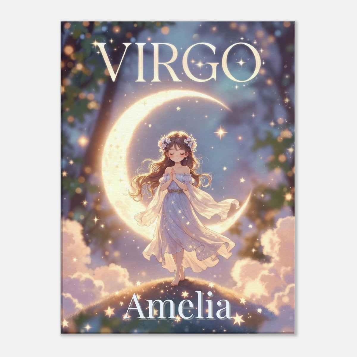 Virgo Personalized Zodiac Wall Art for Kids - KIDSROOM WALL ART