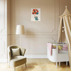 Whimsical Cat with Balloons Canvas Wall Art - KIDSROOM WALL ART