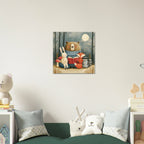 Woodland Storytime Canvas Wall Art for Kids - KIDSROOM WALL ART