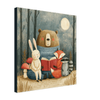 Woodland Storytime Canvas Wall Art for Kids - KIDSROOM WALL ART